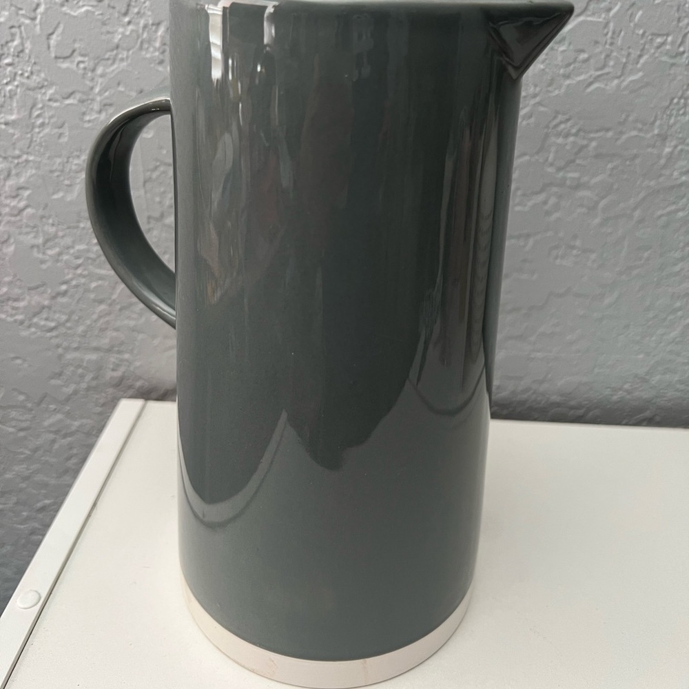 Gray Ceramic Pitcher